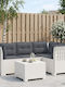 Ecksofa Outdoor Rattan mit Kissen