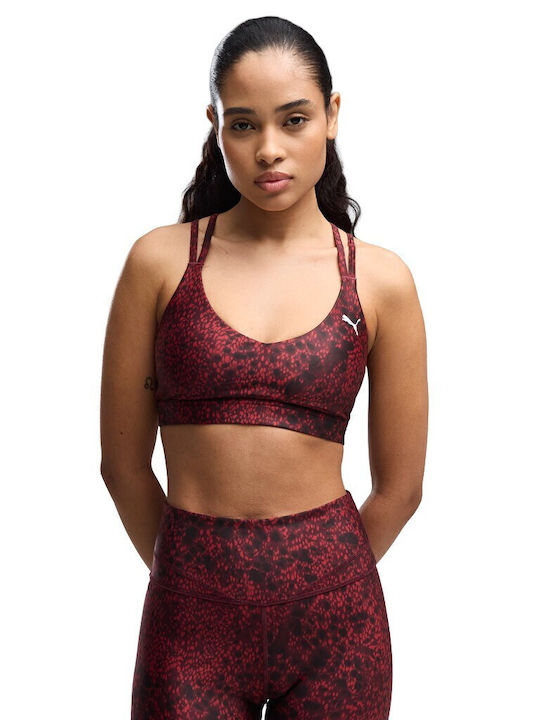 PUMA Bra Low Damen Sport-BH Burgundisch
