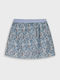 Kids Skirt Floral Light Blue