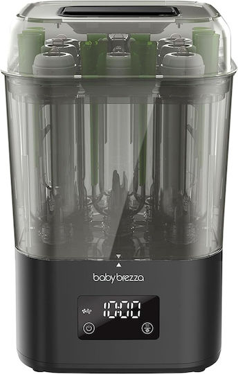 Baby Brezza SuperQuick 10 Elektrischer Babyflaschensterilisator für Babyflasche Schwarz