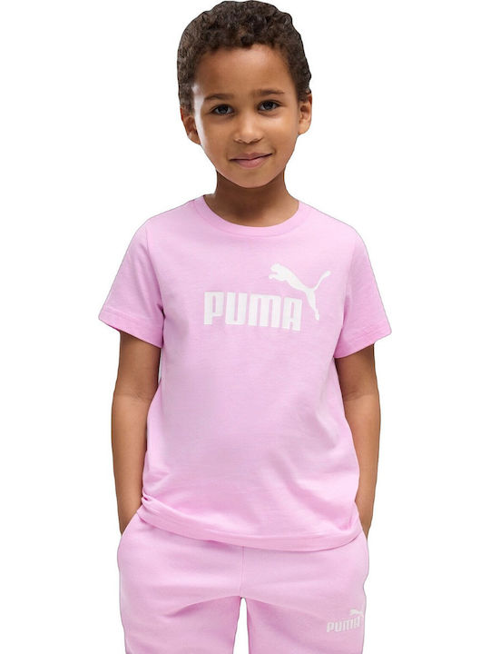 PUMA Tricou Pentru Copii Pink Logo Tee