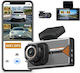 iSEN H006 Set Oglindă cu Cameră DVR Auto 4K cu Ecran 3" Wi-Fi, GPS și Cameră de Marșarier