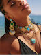 Kaleido Gold Plated Dangle Earrings