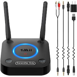 Bluetooth 5.3 Audio Transmitter 1Mii B06tx Dual Link Schwarz
