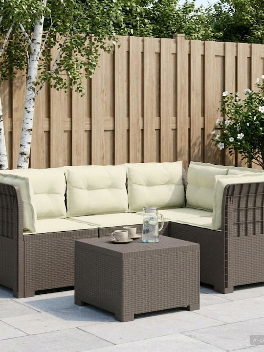 Ecksofa Outdoor Rattan mit Kissen