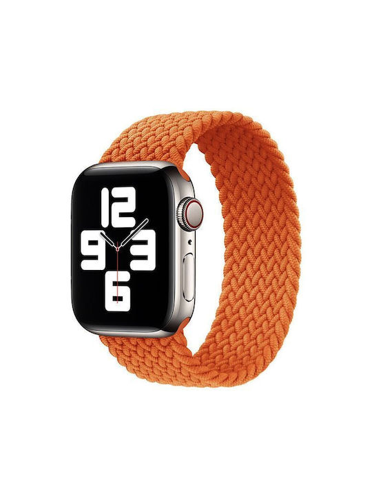 Hera Braided Orange Wearable Strap Apple Watch 44 45 46 49mm Size L