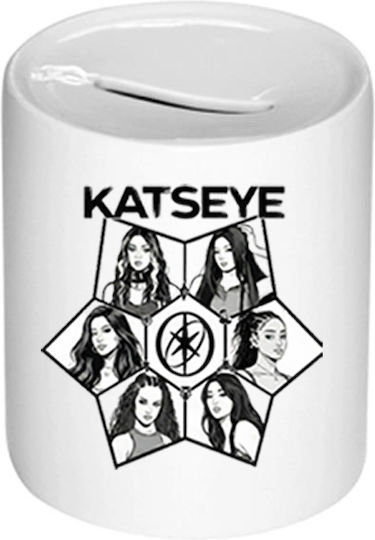 Katseye Weißer Sparbüchse