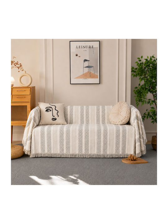 My Home Luxury Mavelle Three-Seater Sofa Throw ...