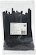 Cleme de cablu reutilizabile cu autoblocare Qoltec 7.2 × 150 mm rezistente la UV din nylon negru