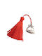 Kalliopi Silver Handmade Hanging New Year's Lucky Charm Boat Silver 2027 2x2cm