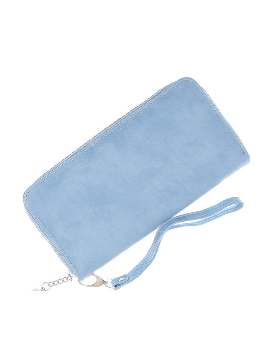Large Women's Card Wallet Blue