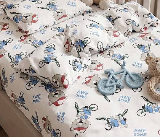 MayHome Set Baby Duvet Cover with Pillowcase Baby 120x160cm