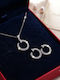 Velve Velve Schmuckset mit Ohrringen & Anhängern aus Silber