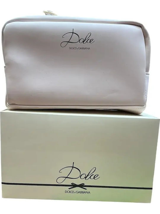 Dolce & Gabbana Dolce Zippered Gwp Textile Pouch Pink