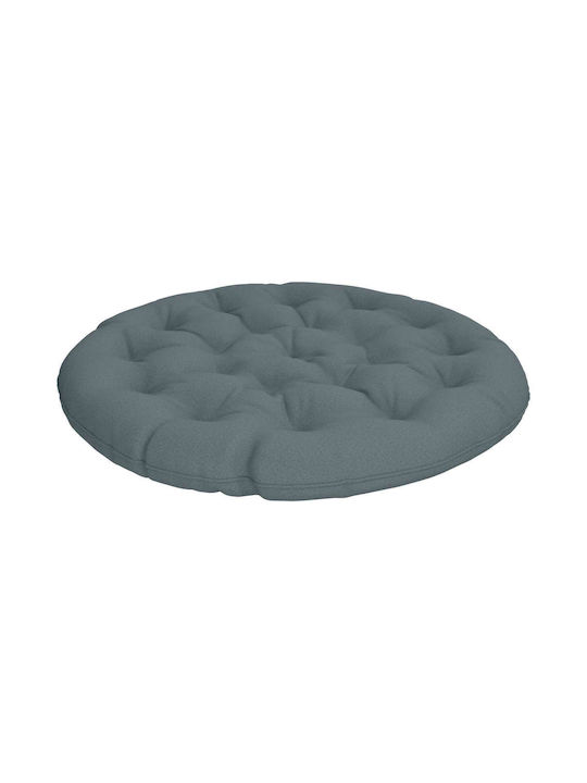 vidaXL Gartenstuhlkissen Rund Blau 100x12cm