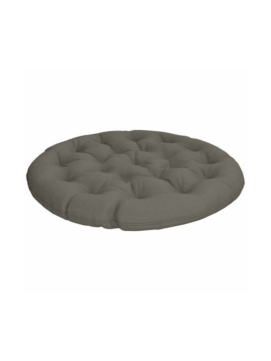 vidaXL Gartenstuhlkissen Rund Grau 120x12cm