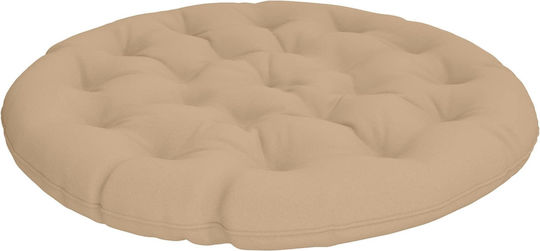 vidaXL Gartenstuhlkissen Rund Sand 100x12cm