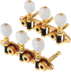 Grover Ma200 Ss 3+3 Gold Weiße Perlen Tasten