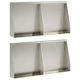 Support Wall 4 Pieces 40 X 12 X 40 Cm Made Of Stainless Steel Silver 3449062 Silver