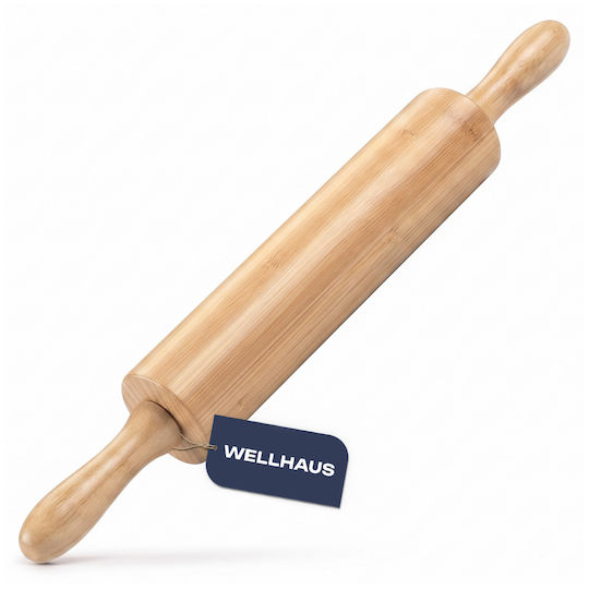 Wellhaus Holz Nudelholz Küchen 46cm Durchmesser 5,5cm
