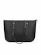 Set Damen Handtasche Tote Handtasche Schwarz