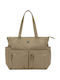 Stoff Damen Tote Tasche Khaki
