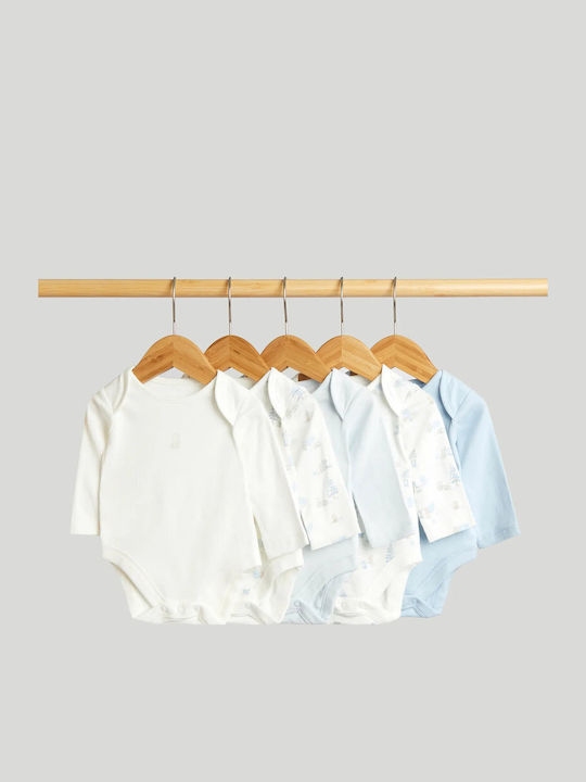 Mothercare Mothercare Baby-Body Set Hellblau 5 Stück