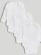 Mothercare Weißes Baby-Body Set 3 Stück