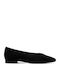 Leather Women's Ballerina Shoes In Black Color