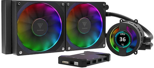 Gamdias Chione P3-240U AIO CPU Liquid Cooling with 2 120mm Fans and ARGB Lighting