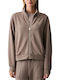 Women's Hooded Grey Sweatshirt 7W000192AF24375 U6100