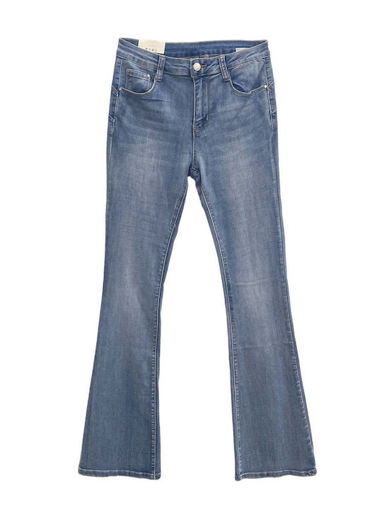 High Rise Women's Jeans Pants Flared