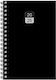 Innostat Daily Agenda B6 2027 Black Spiral 12x17cm