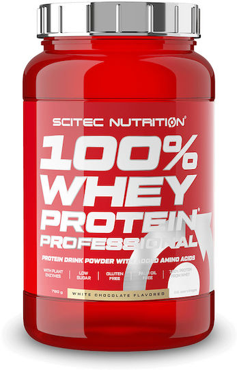 100% Whey Professional Πρωτεΐνη Ορού Γάλακτος Χωρίς Γλουτένη με Γεύση White Chocolate 780gr