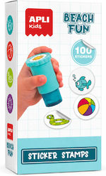 Apli Kids Timbre Autocolante „Distracție La Plajă” 100 Autocolante 20167