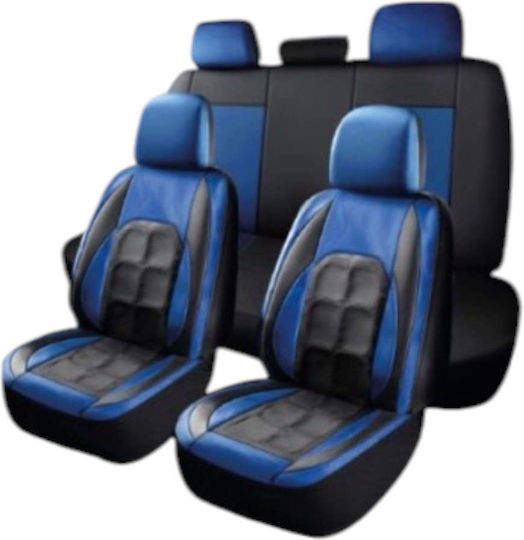 Rchang Комплект Калъфи За Автомобилни Седалки Pvc 9 Броя 5101-50 Сини