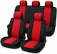 Rchang Set Of 9 Fabric Car Seat Covers W19351 5101-52 Red