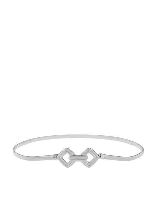 Elastische Damen Gürtel Kette Silber