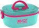 Stainless Steel Kids' Dinner Set 0.75 Litre Turquoise 19.5 x 14 x 7.6 cm
