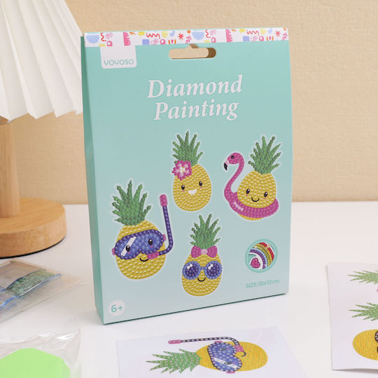 DIY Diamond Painting Stickers Pineapple Fruits 2-in-1 Hy-zsh8004