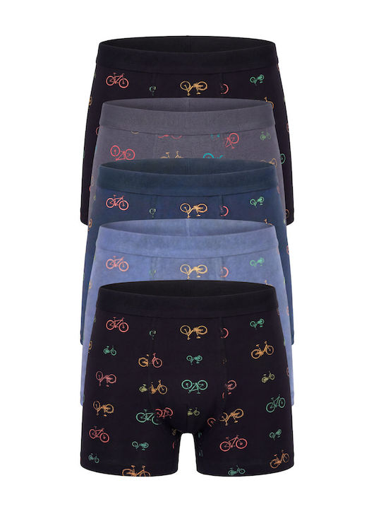 Boxeri Multicolori Pentru Bărbați 5Pack