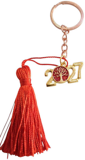 Handmade Lucky Charm Keychain 2027 Tassel 2027 Gold 2027-gf3040