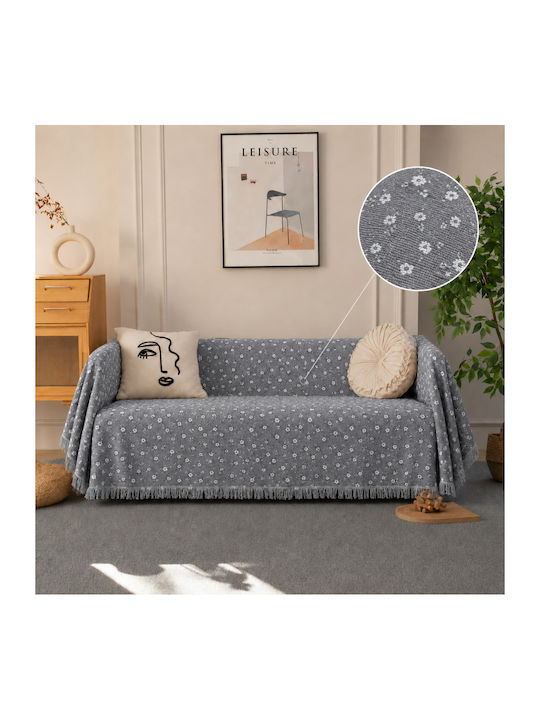 My Home Luxury Margarita Armchair Throw Jacquar...