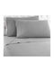 TnS Single Bed Sheet With Rubber Hugger 100x200+25cm Dark Grey