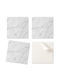 Set de plăci PVC Decorare Bucătărie Sau Baie Alb Elegant Marmură 4x50x50 Bucăți