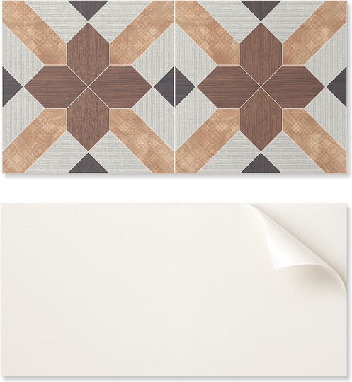 Set de Plăci de Vinil Imprimare Gata de Montaj Model Geometric 6x60x30 Bucăți