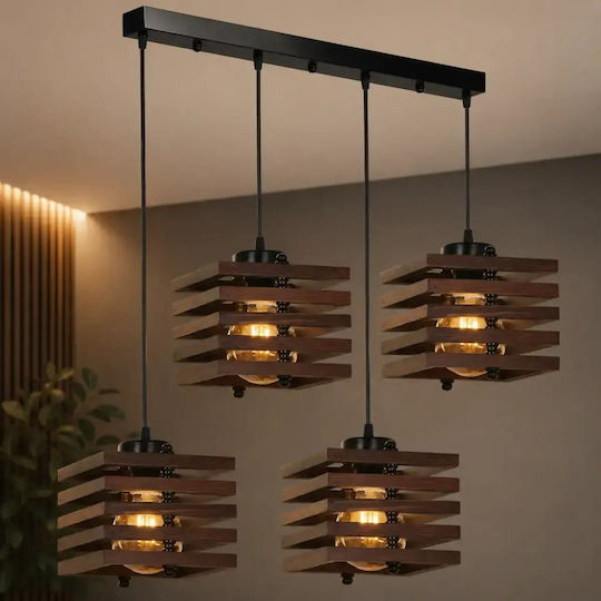 Candelabru Nuc Neagră Red Homs 40044