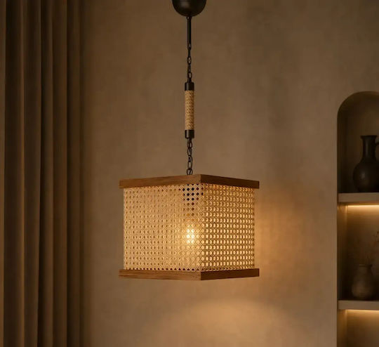 Candelabru Din Lemn Și Metal Stil Industrial Seria Lx Homs 40056