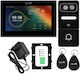 Smart Video Intercom Mentor Svkpoe71b Wi-Fi Recunoaștere Facială Cat5 7 Inch Ip Dhcp 3mp Ik07 Negru