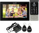 Interfon Video Smart Wi-Fi cu 2 Fire Mentor Svk2101b 10 Inch Ips 2mp Fhd Card Pin Tuya Ip65 Negru